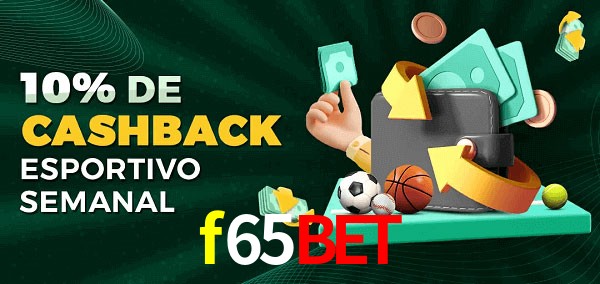 10% de bônus de cashback na f65bet